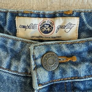 Vintage Gap Jeans 100% Cotton Ankle Zip High Rise 7/8 Fits 0 Tapered Leg Mom 80s